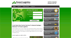 Desktop Screenshot of forestlogistics.co.uk