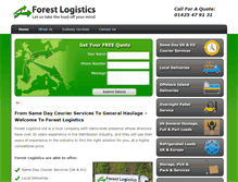 Tablet Screenshot of forestlogistics.co.uk